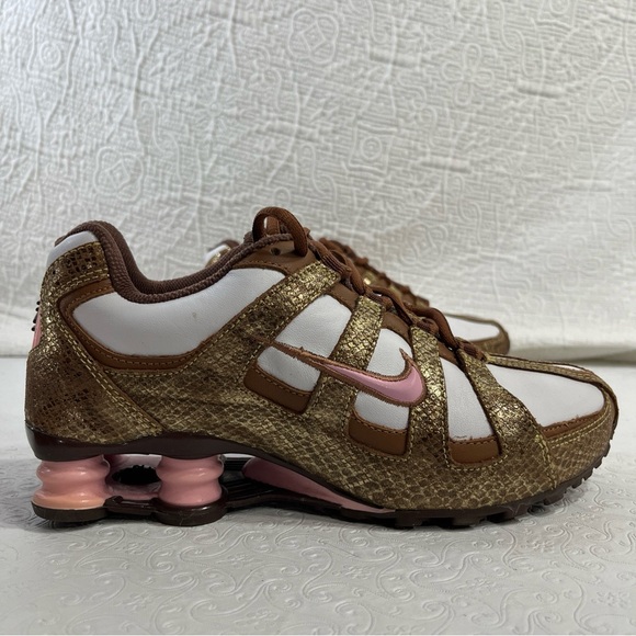 Vintage 2006 Nike Shox Turbo Women 8 Brown Pink Running Sneakers Rare Collectors - Picture 2 of 16